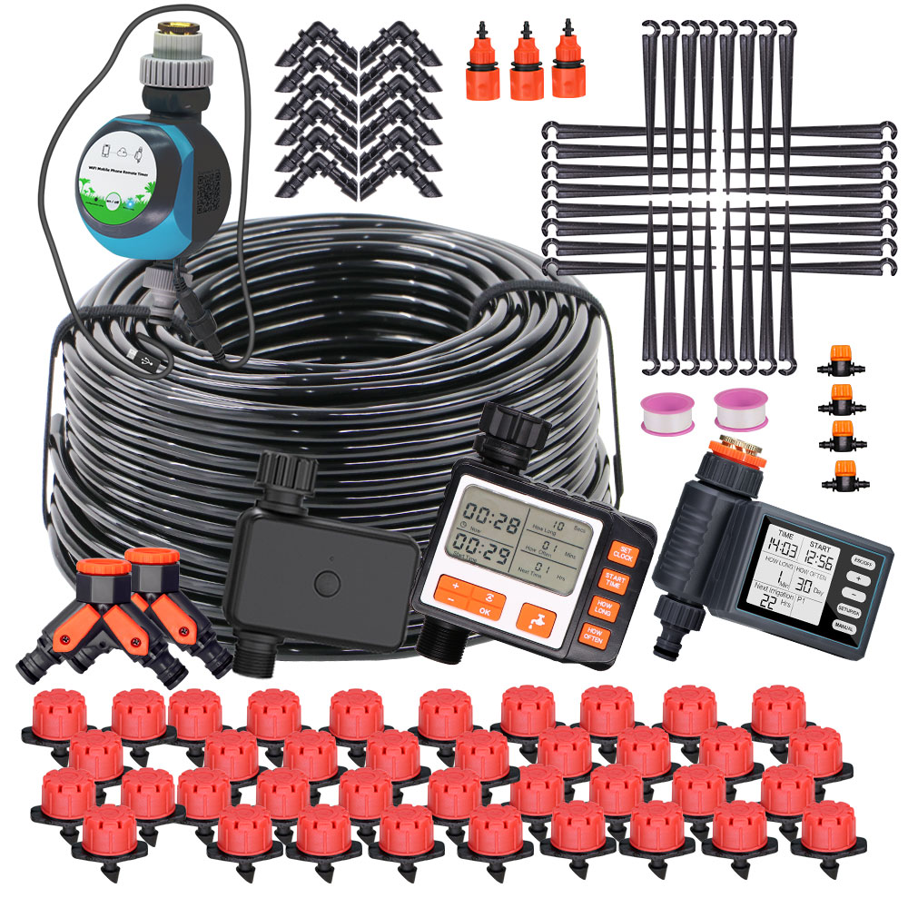 Urban Farming System - 50-5M 1/4 ''Mangueira Ajustável Drippers Rega