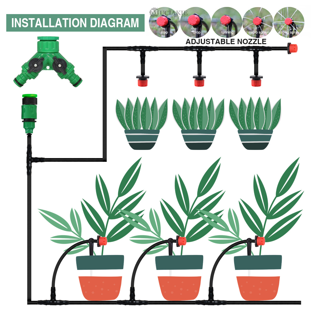 50-5M 1/4 ''Mangueira Ajustáve - Urban Farming System avaliação e preço